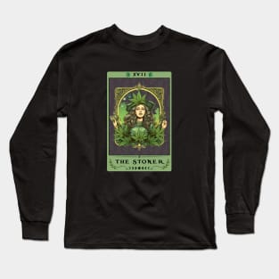 The Stoner Tarot Card, Cannabis Long Sleeve T-Shirt